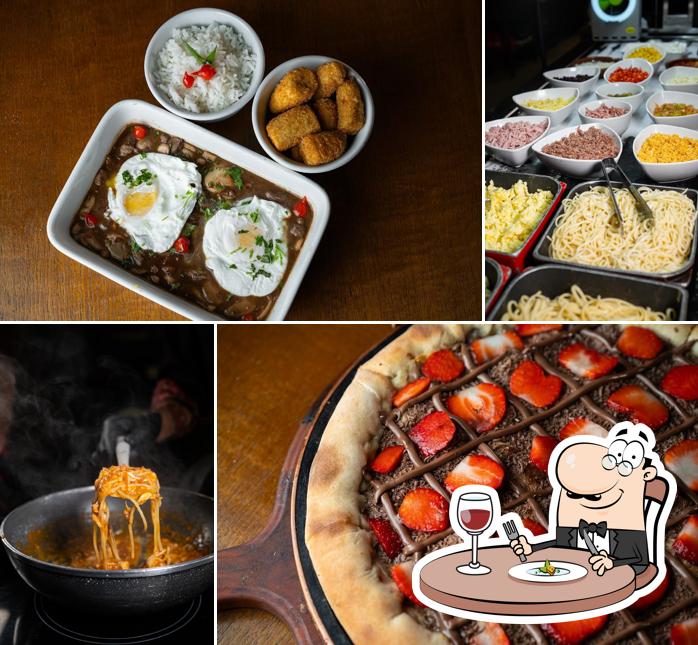 Platos en Divina Grill & Pizza