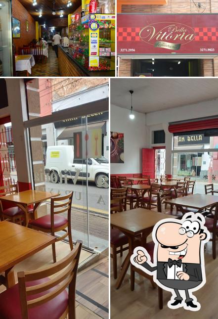 Veja imagens do interior do Bella Vitória Restaurante