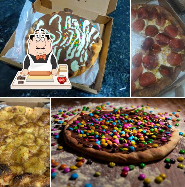 Crunchy Pizza Express oferece uma seleção de pratos doces