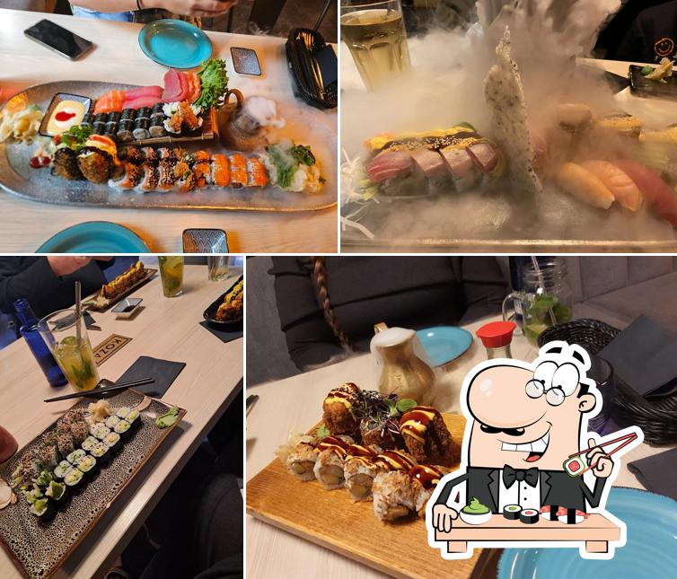 Prenez différentes options de sushi