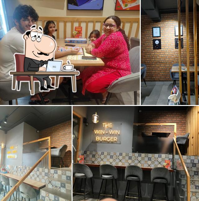 The interior of Burgrill Hisar PLA - Best Burgers in Hisar