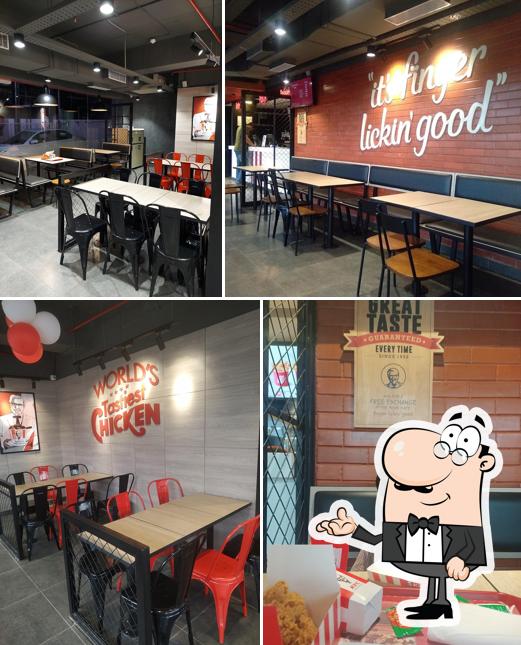 The interior of KFC