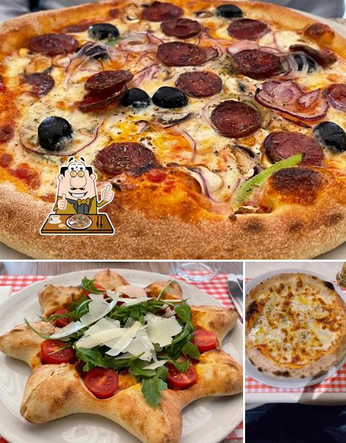 A Restaurant il Faro Herrliberg, puoi prenderti una bella pizza