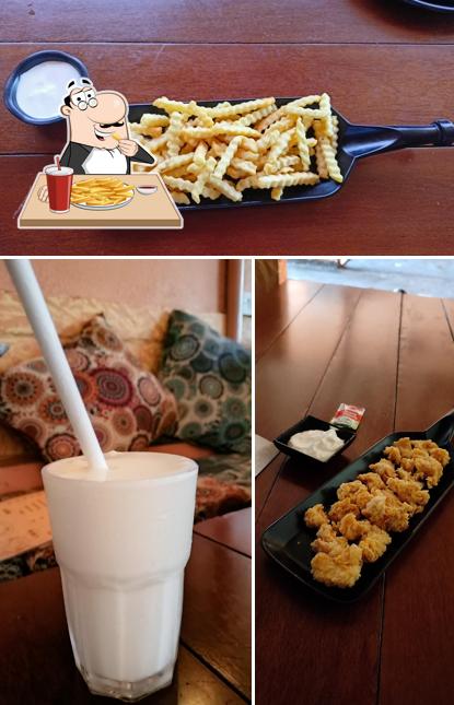 French fries at Qainaat The Rooftop Cafe