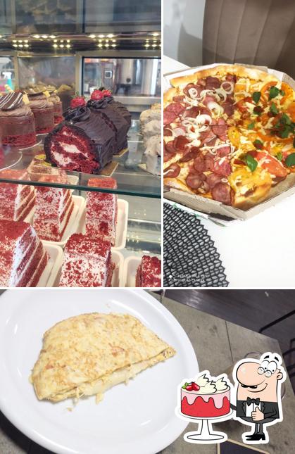 Bolo veludo vermelho em Santa Fé Padaria