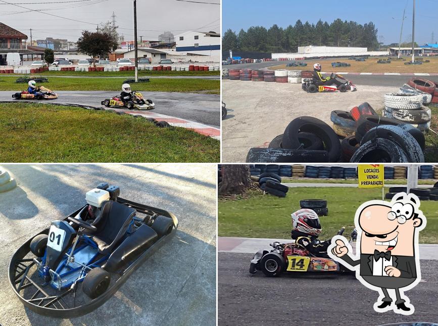 Você pode espairecer no na área externa do Kartódromo Kart Park
