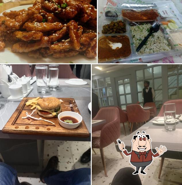 The photo of food and interior at MrDewsis