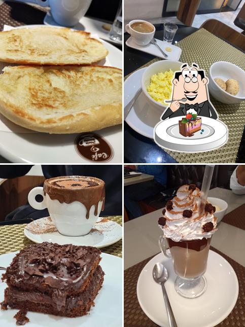 Bolo de chocolate em Café Pérola Mineira - Sumaré