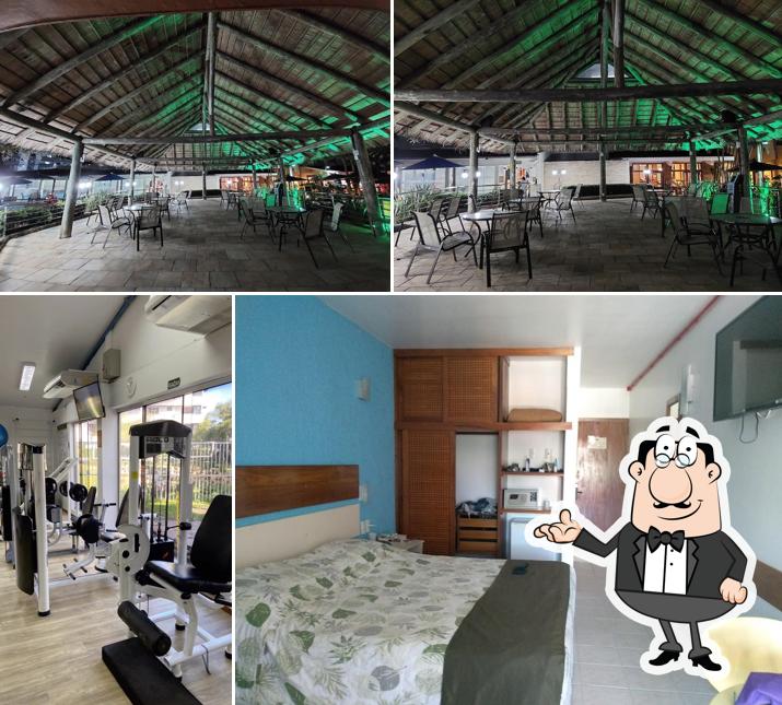 O interior do Hotel Sesc Torres