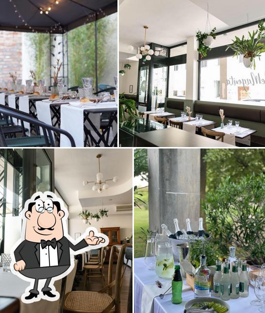 Gli interni di Bistro’ Verde Magenta