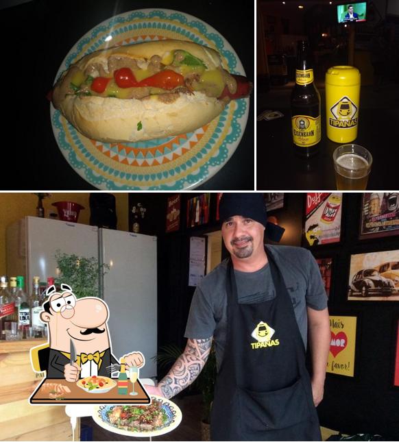 Entre diversos coisas, comida e cerveja podem ser encontrados no Tipanas Bistrô