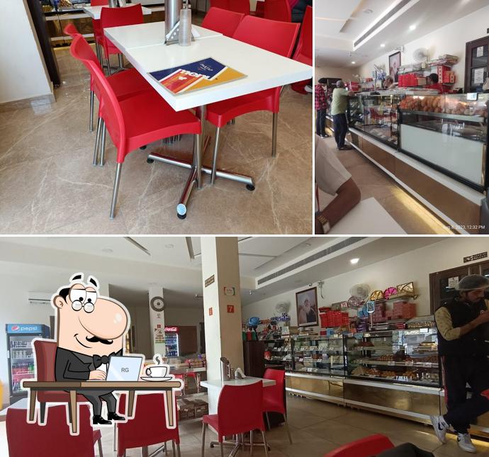 The interior of Partap Sweets