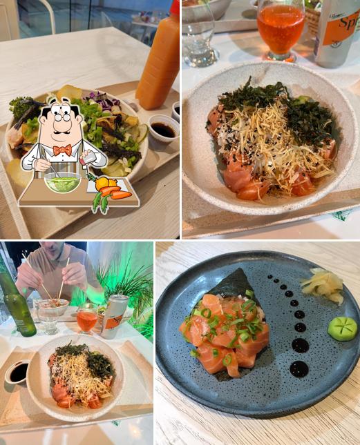 Salada de algas em Nui Poke Maceió