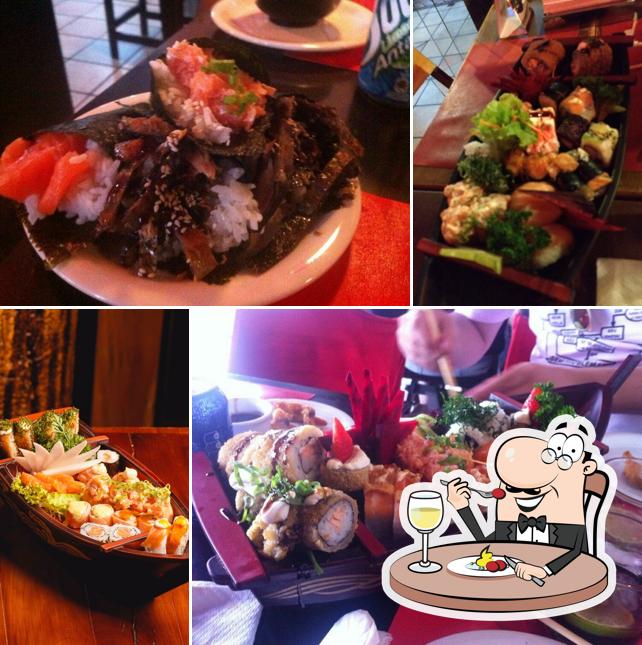 Platos en Hachi Japanese Food Rio Preto