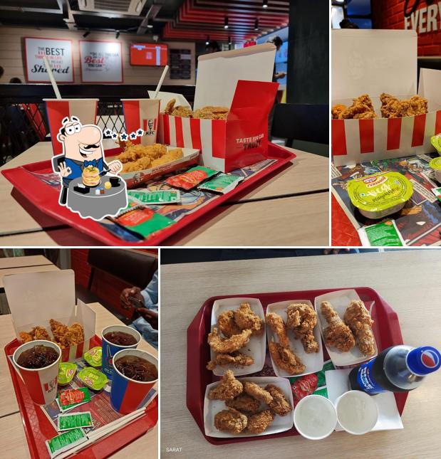 Fried chicken at KFC