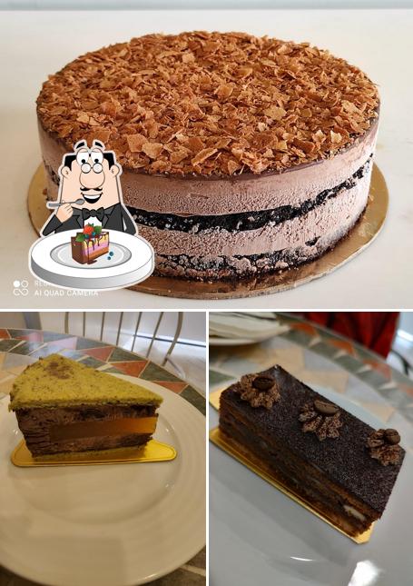 Chocolate cake at Le Crusto