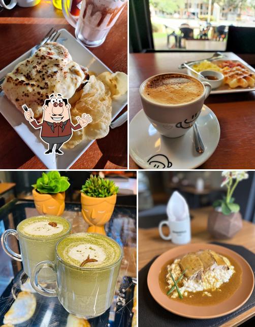 Platos en Simpático Café