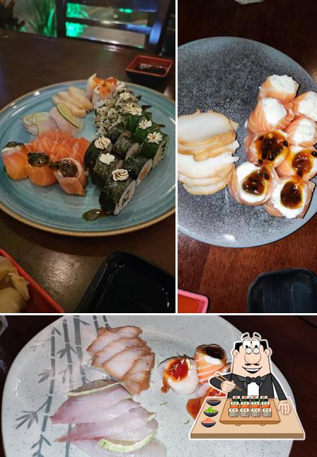 Escolha diversas opções de sushi