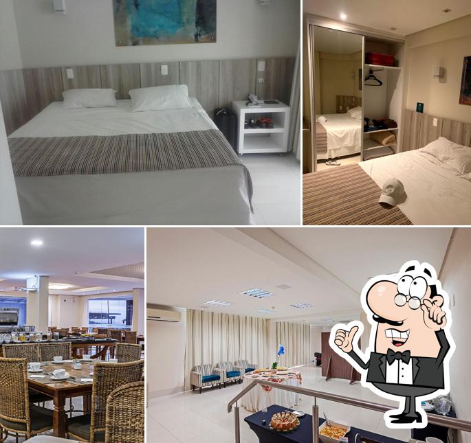O interior do Hotel Slaviero Ingleses Convention