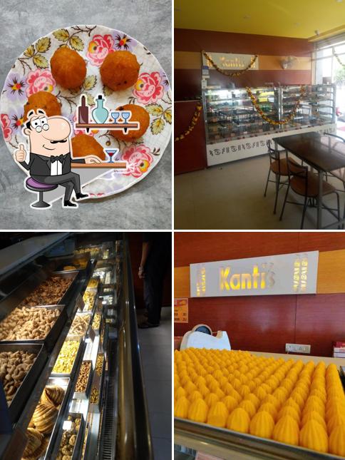 The interior of Kanti's sweets