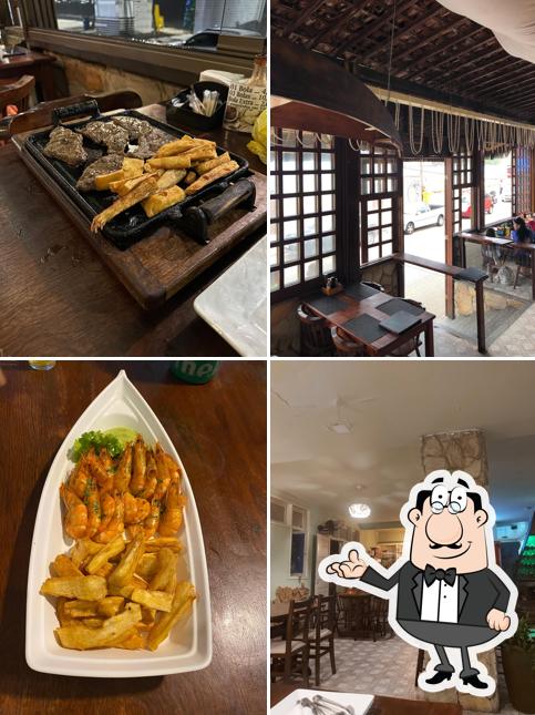 O interior do Restaurante Canoa