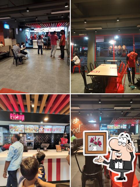 The interior of KFC