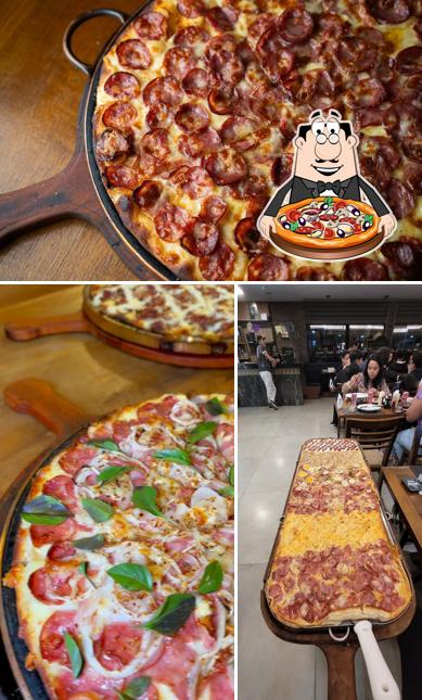 Peça diferentes tipos de pizza