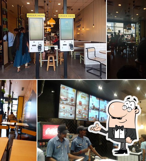 Take a seat at one of the tables at McDonald's