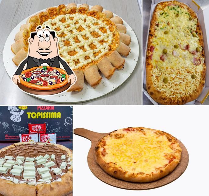 Escolha diferentes tipos de pizza