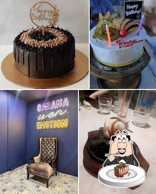 Chocolate cake at The Cabana