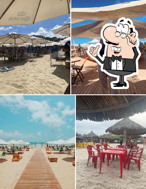 O interior do Orla Praia Club