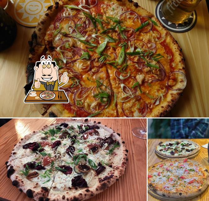Prenez différents types de pizzas