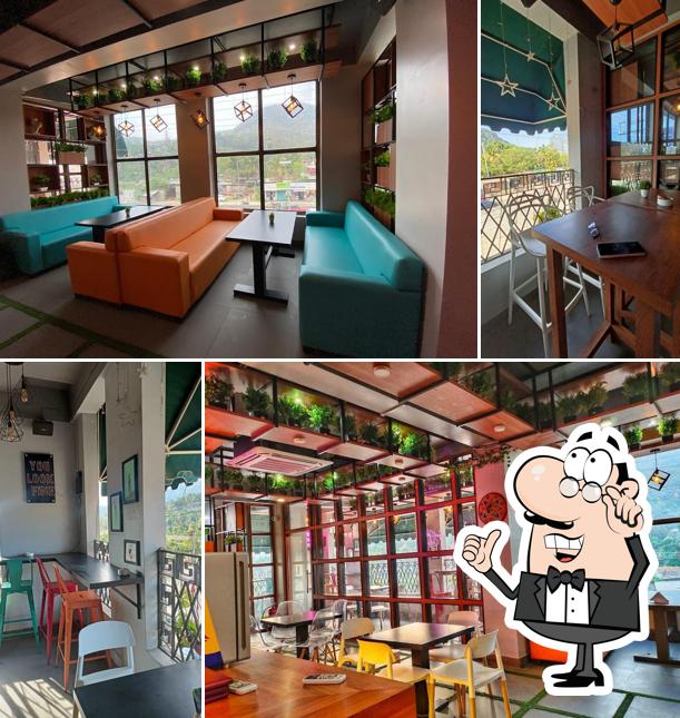 Take a seat at one of the tables at 808 Cafe