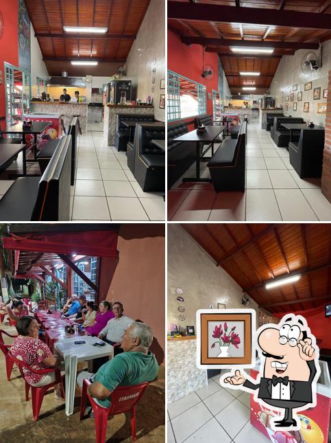 O interior do Varanda Maná