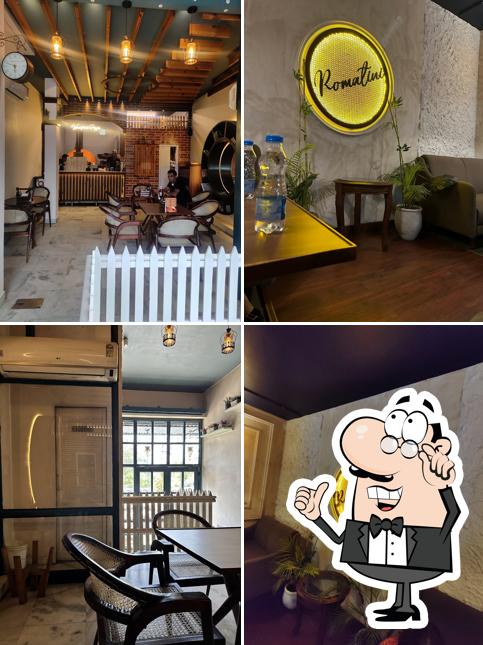 Take a seat at one of the tables at Romatini Patiala
