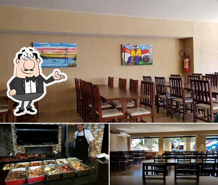 O interior do Costillas Grill - Costelaria & Churrascaria