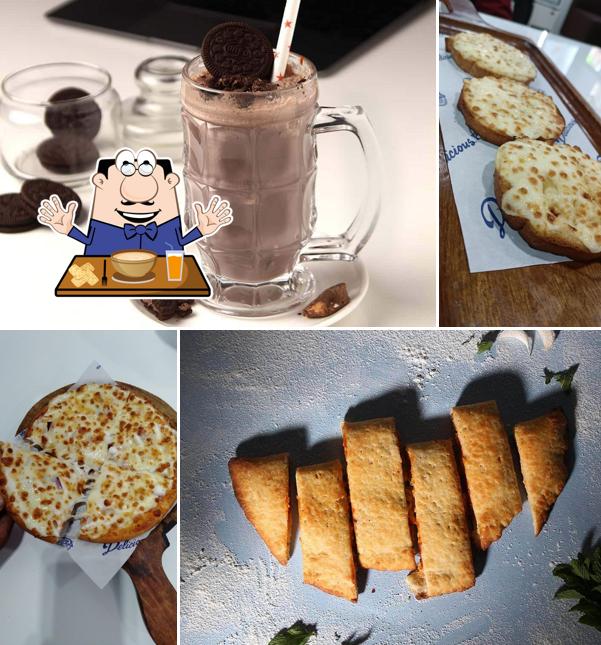 Cheese pizza at Delicious Pizza