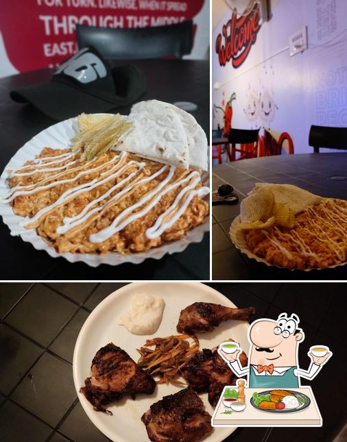 Food at Shawarma Queen