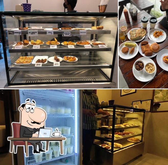 Take a seat at one of the tables at Mushakkal