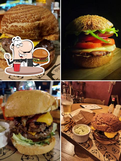 Os hambúrgueres do Red Steak House irão saciar uma variedade de gostos