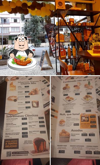 Confira a imagem apresentando comida e exterior no Cheirin Bão