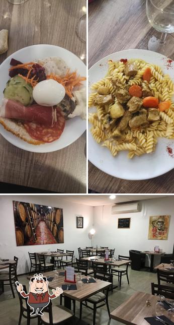 Voici l’image indiquant la nourriture et intérieur sur La cantina de pichey