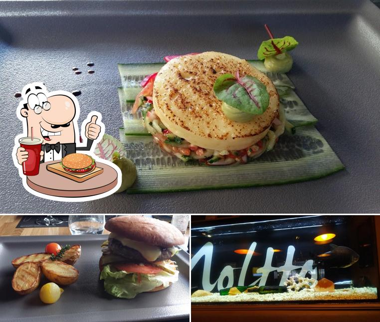 Prenez un hamburger à Moltto Coffee