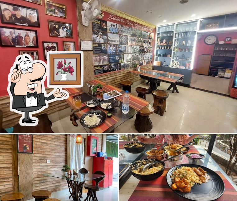 Among various things one can find interior and food at Santa Banta Dhaba