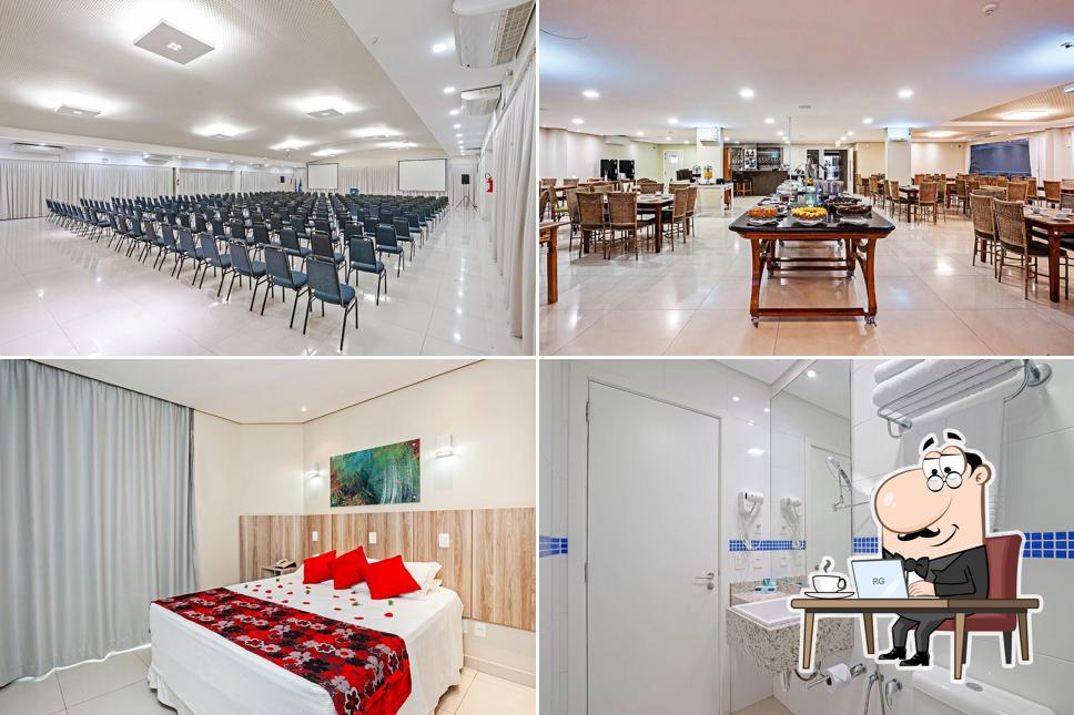O interior do Hotel Slaviero Ingleses Convention