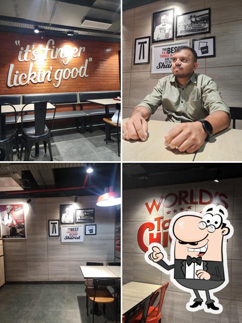 The interior of KFC