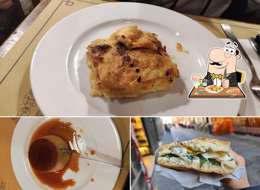 Cibo al Trattoria Le Mossacce