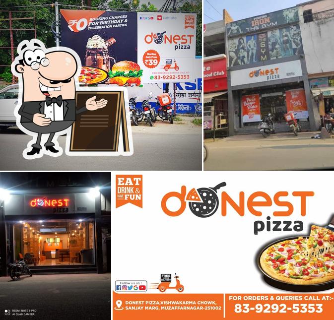 The exterior of DONEST PIZZA