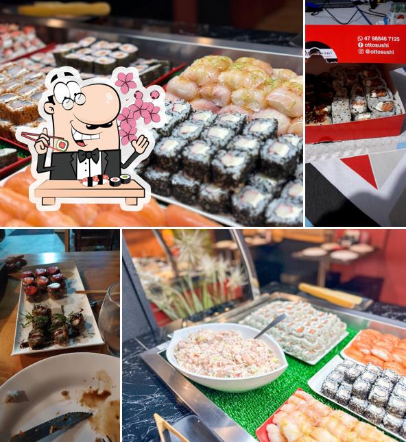 Experimente diversas opções de sushi