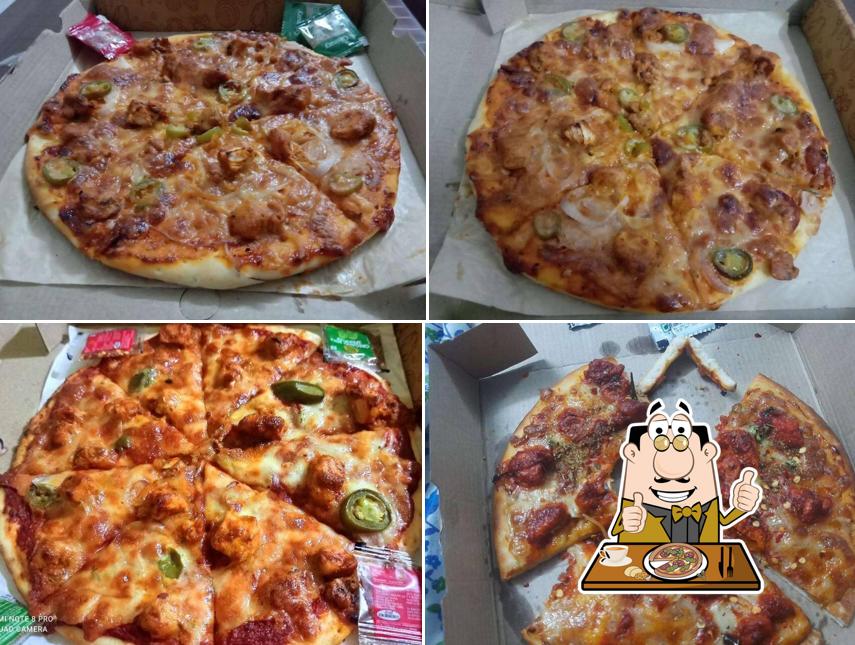 Try out pizza at Cafe Grill O Rolls